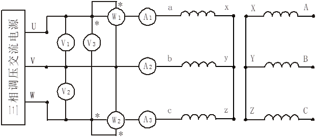 环形变压器三线接线图图片