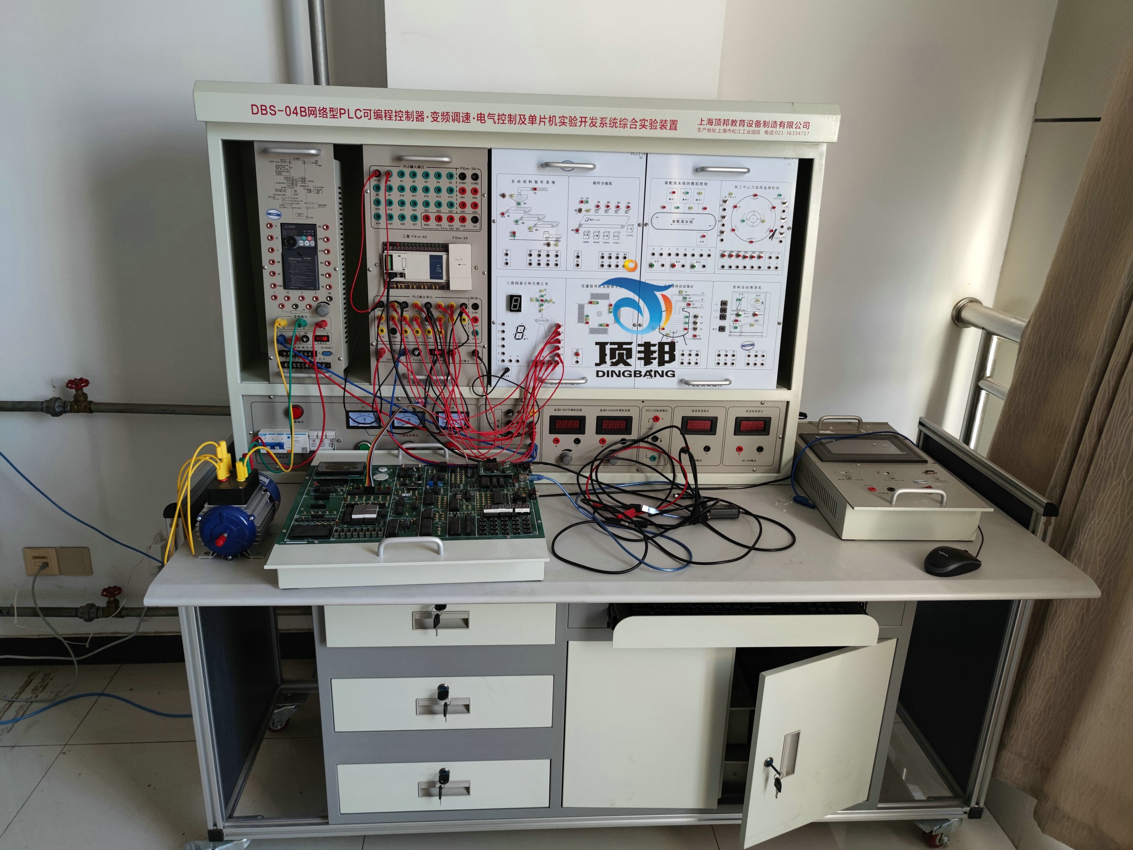 网络型PLC可编程.变频调速.电气控制及单片机实验开发实验装置